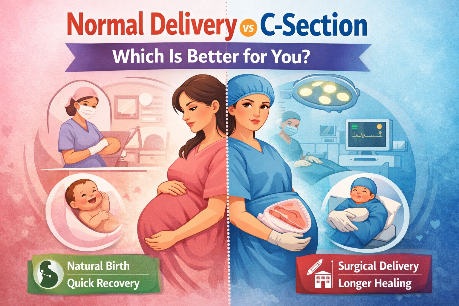 Normal Delivery vs C-Section